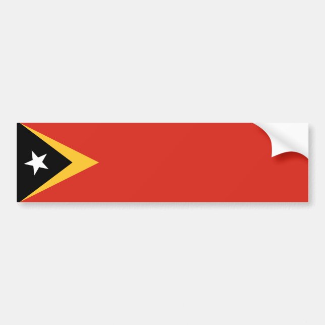 Autocollant De Voiture Drapeau du Timor oriental (Devant)