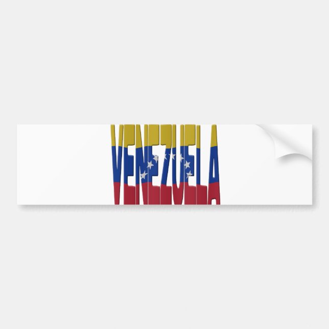 Autocollant De Voiture Drapeau du Venezuela (Devant)