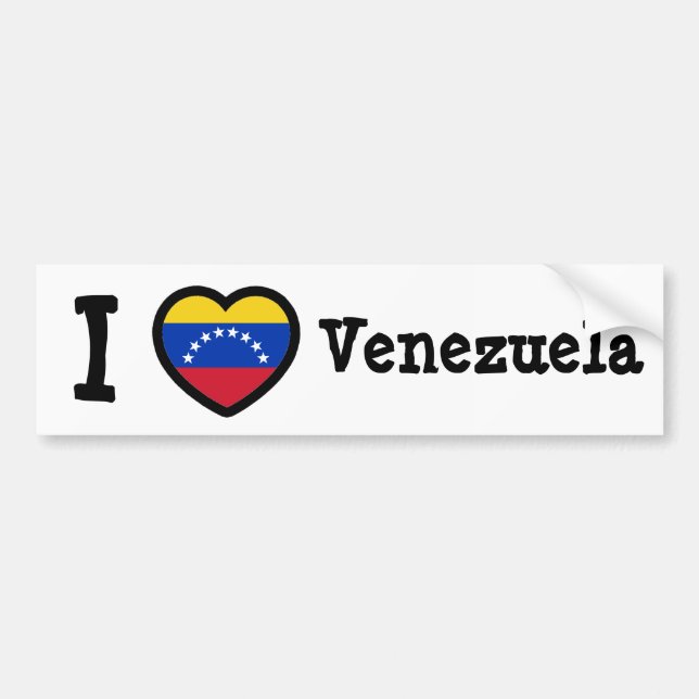 Autocollant De Voiture Drapeau du Venezuela (Devant)