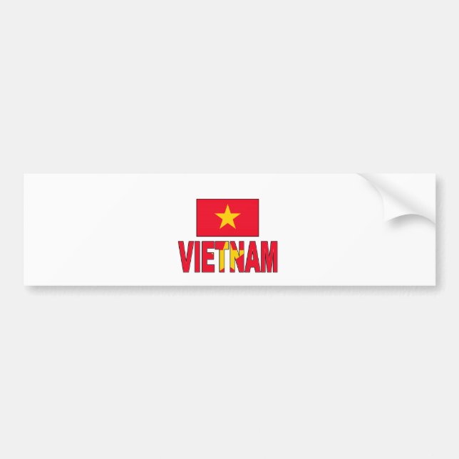 Autocollant De Voiture Drapeau du Vietnam (Devant)