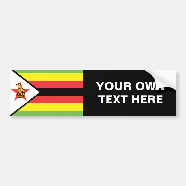Autocollant De Voiture Drapeau du Zimbabwe (Devant)