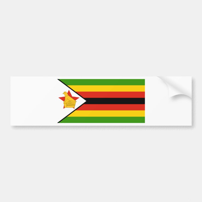 Autocollant De Voiture Drapeau du Zimbabwe (Devant)