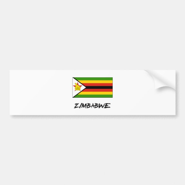 Autocollant De Voiture Drapeau du Zimbabwe (Devant)