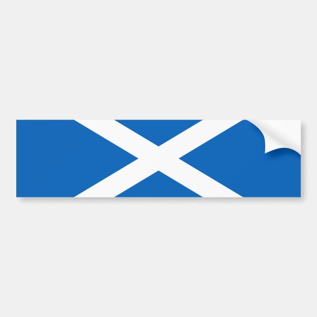 Autocollant De Voiture Drapeau écossais (Saltire) (Drapeau écossais) (Devant)