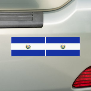 Autocollant De Voiture Drapeau El Salvador