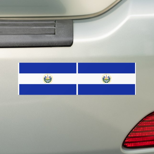 Autocollant De Voiture Drapeau El Salvador (En voiture)