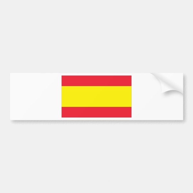 Autocollant De Voiture Drapeau espagnol (Devant)