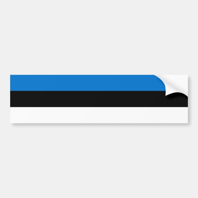 Autocollant De Voiture Drapeau estonien (Devant)