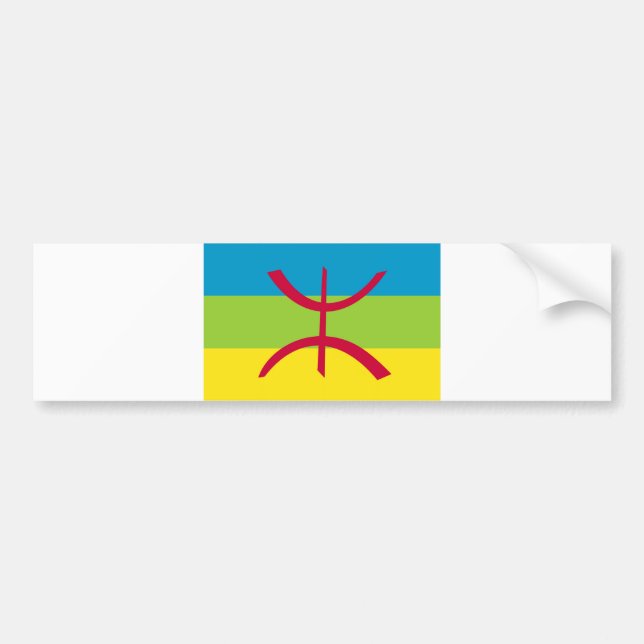 Autocollant De Voiture drapeau ethnique de berber (Devant)