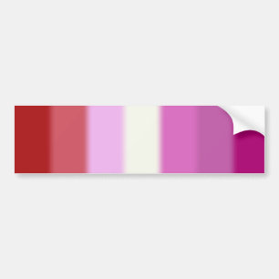 Autocollant De Voiture Drapeau Fallen Lesbian Pride Version 2