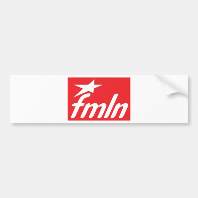Autocollant De Voiture Drapeau FMLN (Devant)