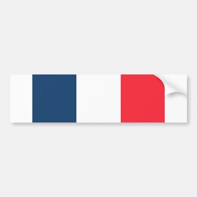 Autocollant De Voiture Drapeau français (Devant)