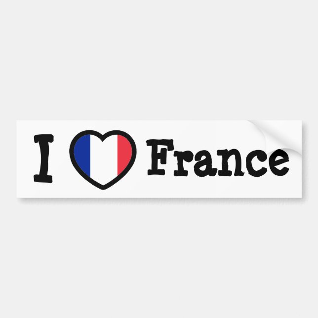 Autocollant De Voiture Drapeau France (Devant)