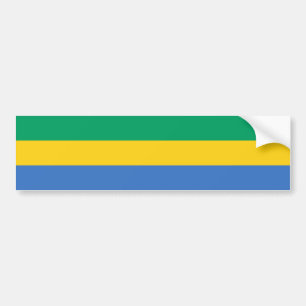 Autocollant De Voiture Drapeau gabonais (Gabon)