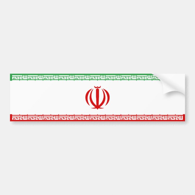 Autocollant De Voiture Drapeau Iran (Devant)