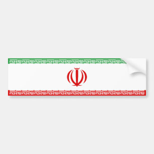 Autocollant De Voiture Drapeau iranien (Iran) (Persan)