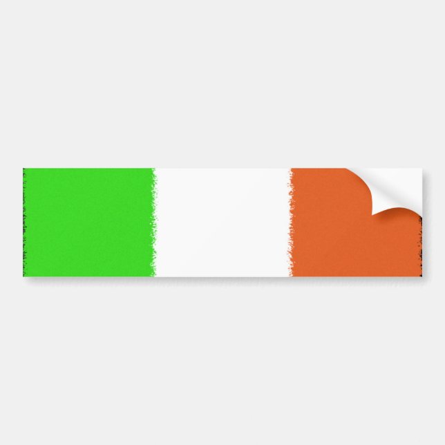 Autocollant De Voiture Drapeau irlandais (Devant)