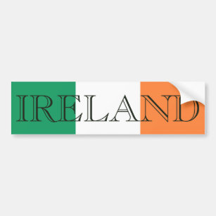 Autocollant De Voiture Drapeau irlandais Irlande bsct