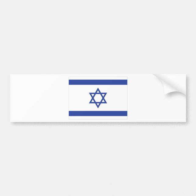 Autocollant De Voiture drapeau israélien (Devant)