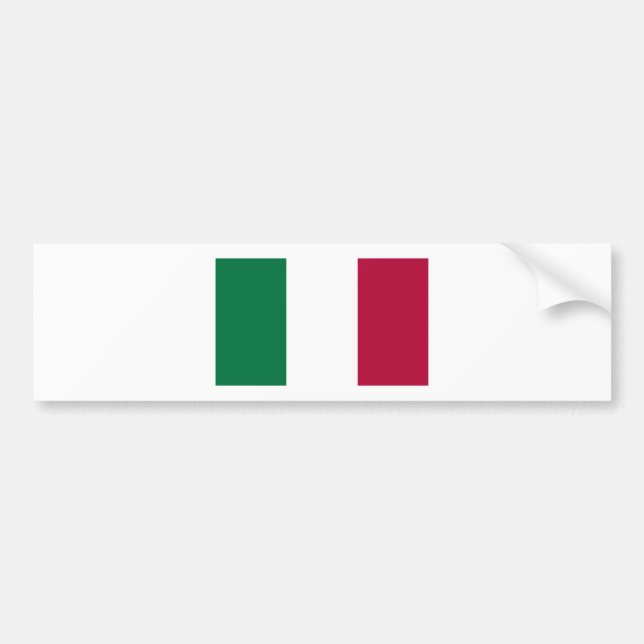 Autocollant De Voiture Drapeau italien (Devant)