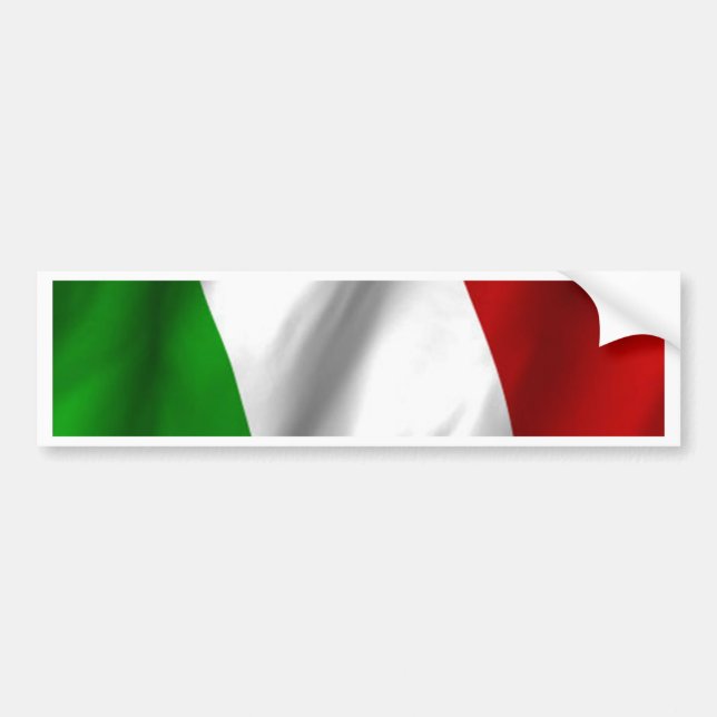Autocollant De Voiture Drapeau italien (Devant)