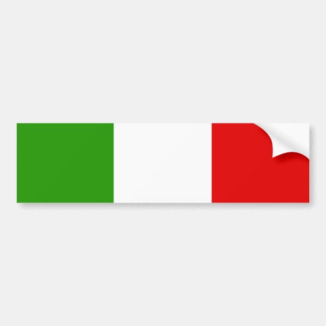 Autocollant De Voiture Drapeau italien (Devant)