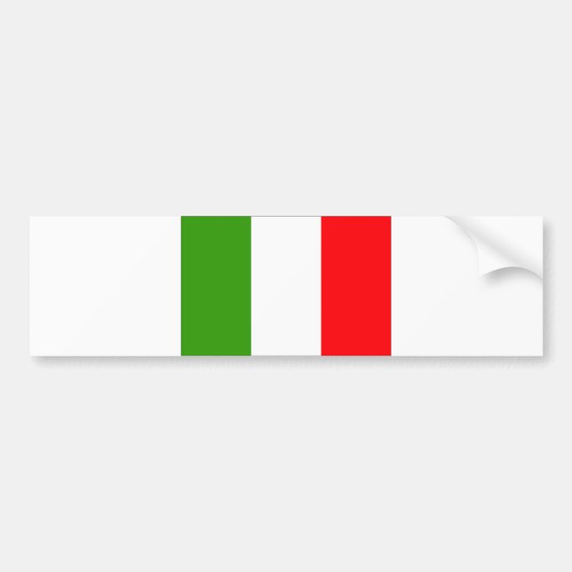 Autocollant De Voiture Drapeau italien (Devant)