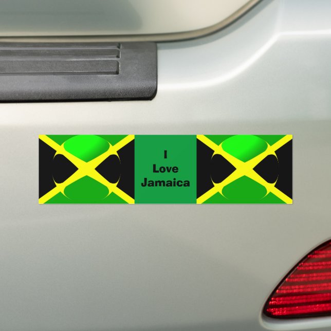 Autocollant De Voiture Drapeau jamaïcain (En voiture)