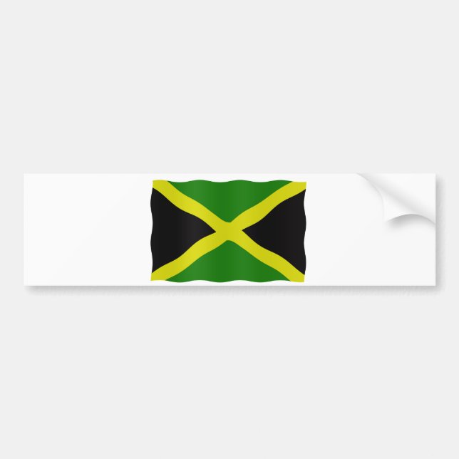 Autocollant De Voiture Drapeau jamaïcain (Devant)