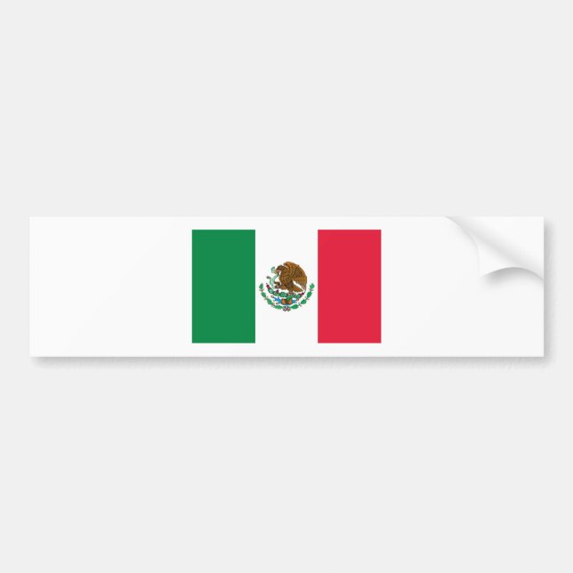 Autocollant De Voiture Drapeau mexicain (Devant)