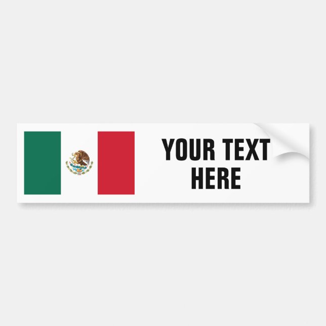 Autocollant De Voiture Drapeau mexicain des adhésifs pour pare-chocs de (Devant)