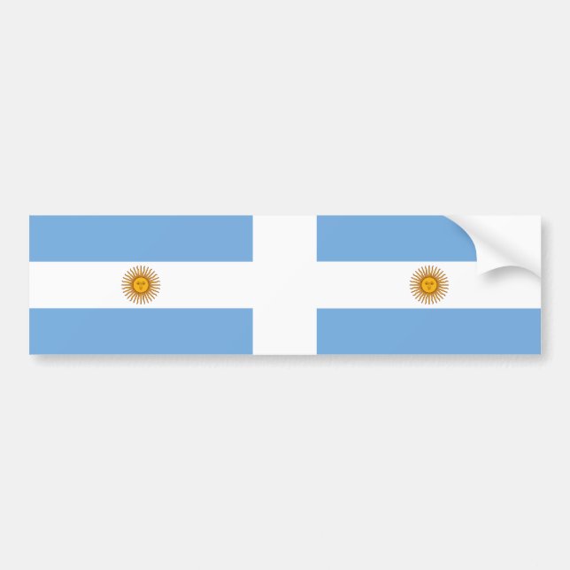 Autocollant De Voiture Drapeau national de l'Argentine (Devant)