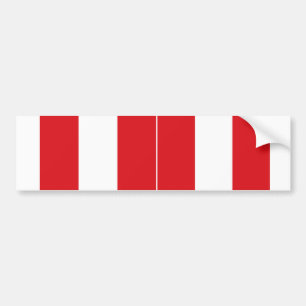 Autocollant De Voiture Drapeau national du Pérou