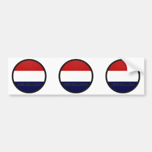 Autocollant De Voiture Drapeau néerlandais de qualité de rondeau