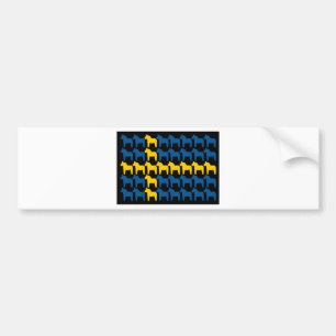 Autocollant De Voiture Drapeau noir de la Suède Dala