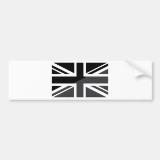 Autocollant De Voiture Drapeau noir et gris d'Union Jack les Anglais