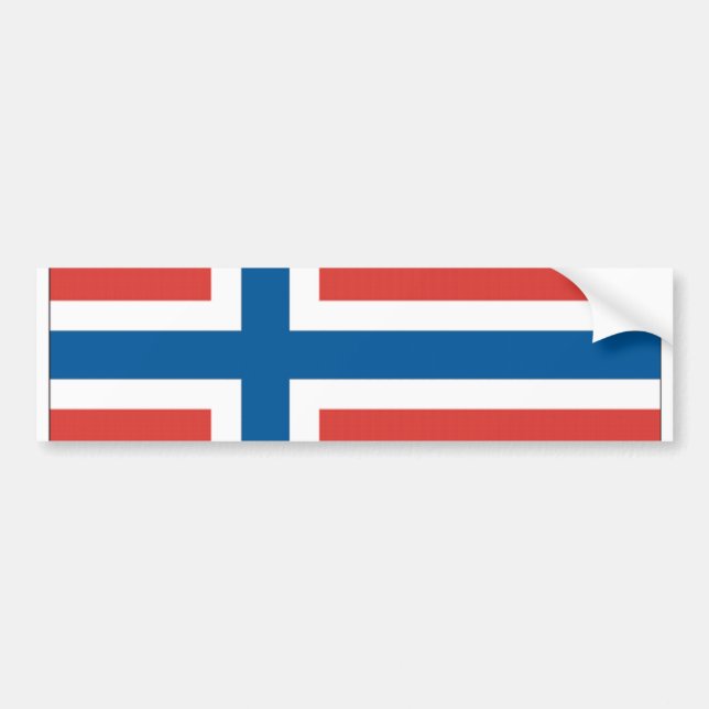 Autocollant De Voiture Drapeau norvégien (Devant)