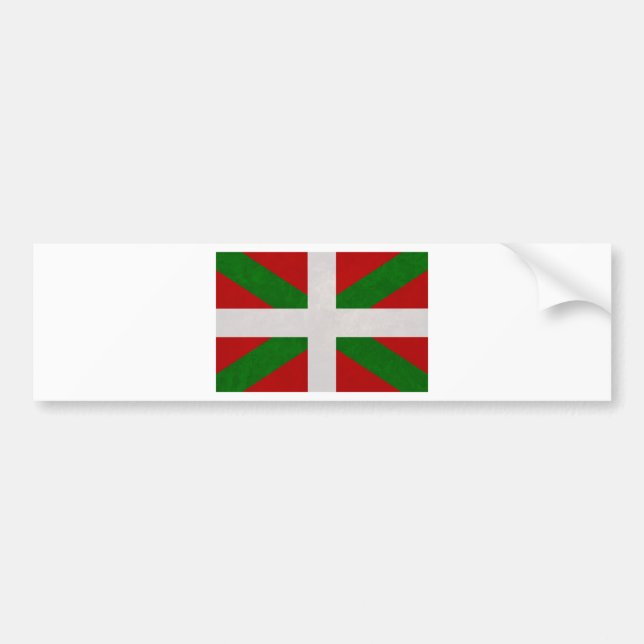 Autocollant De Voiture Drapeau Pays Basque Euskadi (Devant)