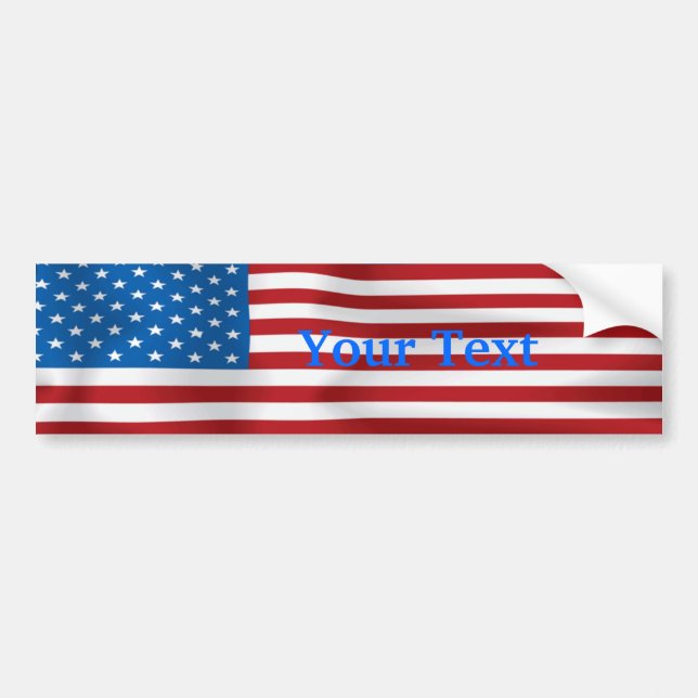 Autocollant De Voiture Drapeau personnalisable Bumpersticker (Devant)