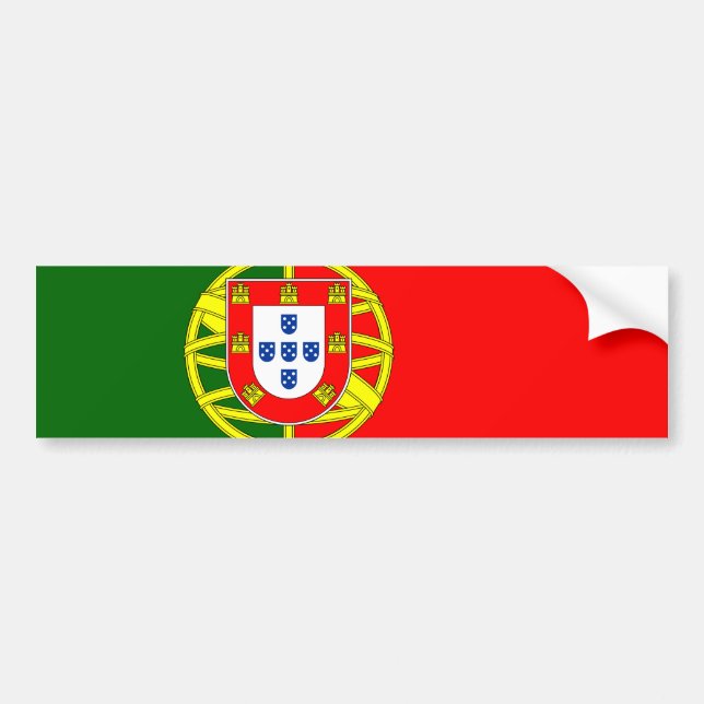 Autocollant De Voiture Drapeau portugais (Portugal) (Devant)