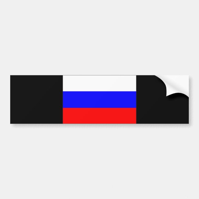 AUTOCOLLANT DE VOITURE DRAPEAU RUSSE (Devant)