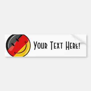 Autocollant De Voiture Drapeau souriant allemand