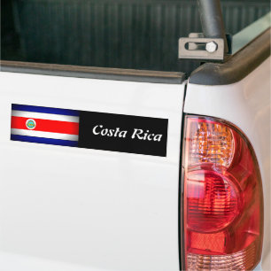 Autocollant De Voiture Drapeau stylisé du Costa Rica