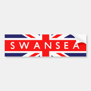 Autocollant De Voiture Drapeau Swansea UK