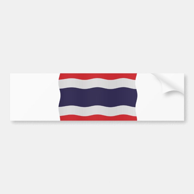 Autocollant De Voiture drapeau thaïlandais (Devant)