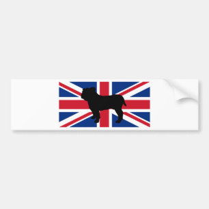 Autocollant De Voiture drapeau United_Kingdom.png de silhouette de