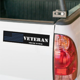 Autocollant De Voiture Drapeau US MARINE BLUE - Vétéran - À Porter
