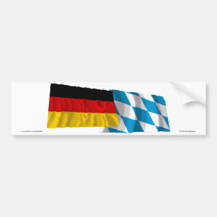 Autocollant De Voiture Drapeaux de ondulation de l'Allemagne et de la