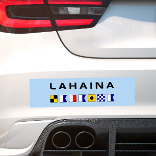 Autocollant De Voiture Drapeaux des signaux maritimes nautiques de Lahain