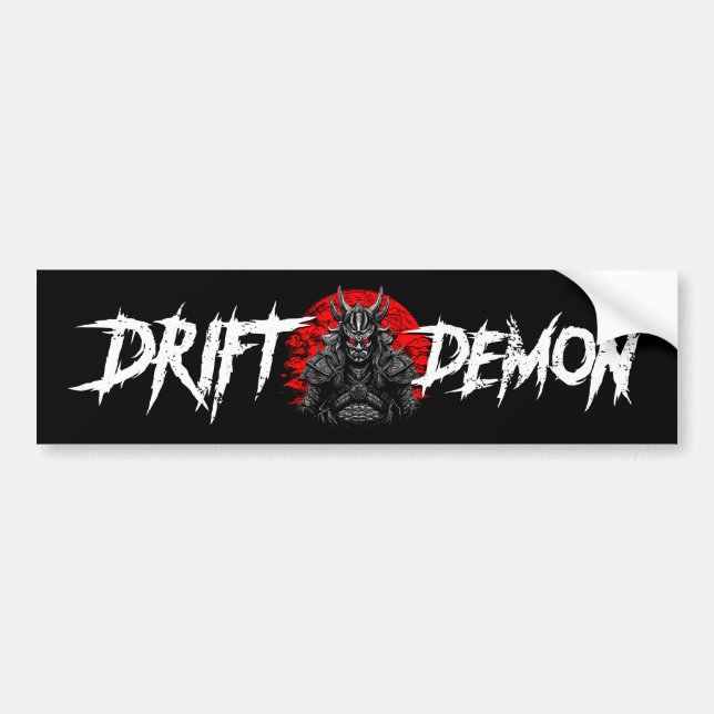 Autocollant De Voiture Drift Demon Samurai JDM Car Drifting Phonk (Devant)
